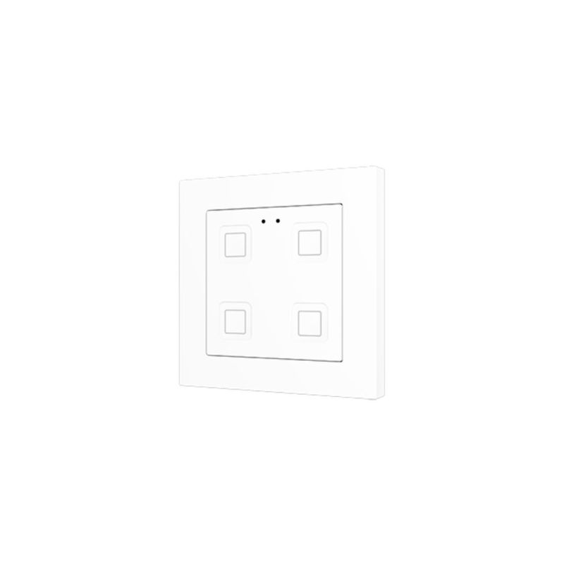 ZENNIO ZVIT55X4W Tecla55 capacitive keyboard, 4 keys, white