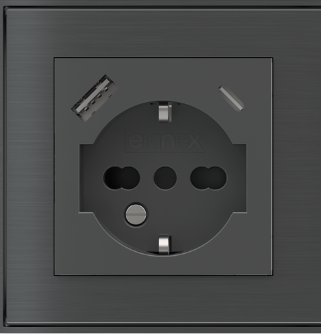 EKINEX EK-PSC-IT-CRO Cover for Electrical Socket Italian Version 55x55mm
