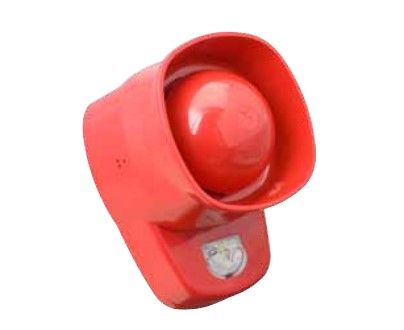 COOPER CSA FIRE 8500050FULL-0050X ELECTRONIC SIREN WITH RED BLINKER SYMPHONI LX WALL SERIES