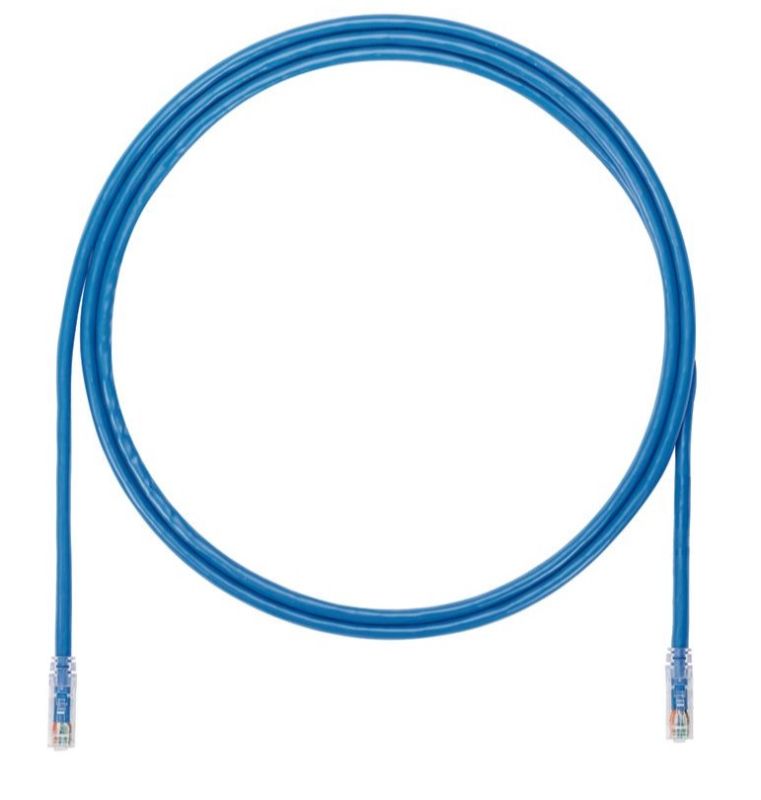 PANDUIT UTP6A3MBU Copper Patch Cord- Cat 6A- Blue UTP Cable- 3m