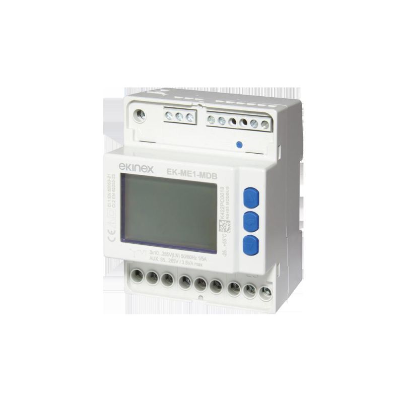 EKINEX EK-ME1-MDB Analyzer for standard CT 1/5A - Power supply 85/265Vac - RS485