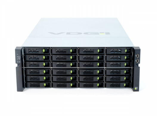 TKH SECURITY NVH-2624XR Server video 19", 4U, 24 alloggiamenti HS, Xeon, SSD, RAID, RPSU