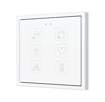 ZENNIO ZVIT70X6 Tecla 70 X6. PC-ABS Capacitive push button 70x70 -