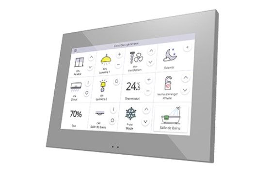 ZENNIO ZVIZ70S Z70 pannello touch capacitivo a colori con display da 7", argento