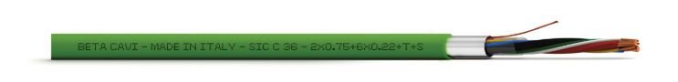 BETA CAVI SICC212 Formation mm2 12x0.22 + 2x0.50 + T + S Packaging S