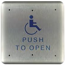 ABTECNO APE-790/0119H PBS-H METALLIC OPENING BUTTON 120X120 MM W/PICTOGRAM