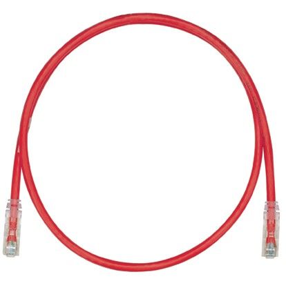 PANDUIT UTPSPL3MRDY Copper Patch Cord- Cat 6- Red LSZH UTP Cable- 3 M