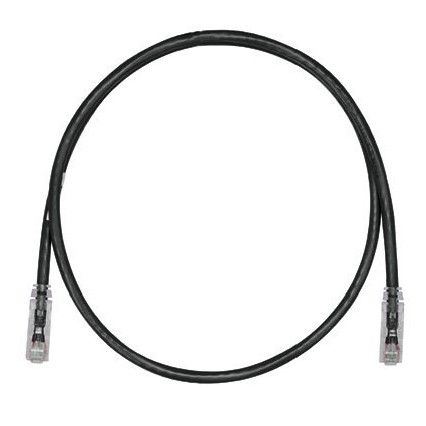 PANDUIT UTPSP1.5MBLY Patch Cord in Rame- Cat 6- Black UTP Cable- 1.5 Meter