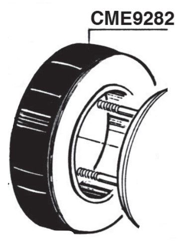 RIB CME9282 R-60 RUBBERIZED WHEEL