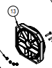 GIBIDI P9AX90760 MACHINED TOP 391E-441E CABLE DUCT FLANGE