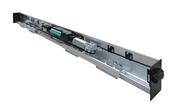 GIBIDI ES140PF21.72 Automatismo ES140 per 2 ante anodizzato argento  Lunghezza trave automatismo (mm): 2000 Luce utile passaggio (mm): 900