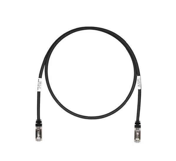 PANDUIT STP6X5MBL Copper Patch Cord- Cat 6A- Black S/FTP Cable- 5 meters