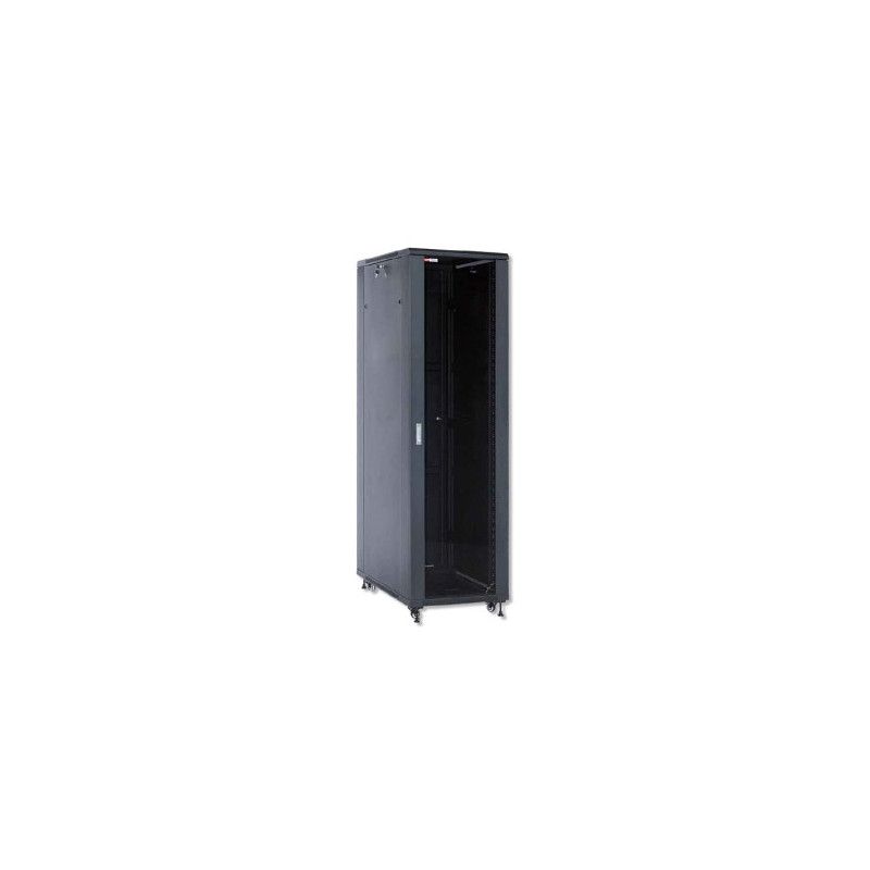 WP RACK WPN-RNA-42608-BS Standing Network Rack RNA Series 19 pollici 42U 600x800mm Unmounted, Black RAL 9005