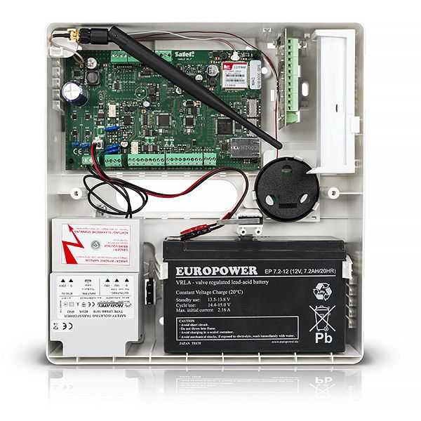 SATEL VERSA Plus Control unit complete with container with double SIM / ETHERNET / PSTN GSM-GPRS modules / voice card with environmental listening