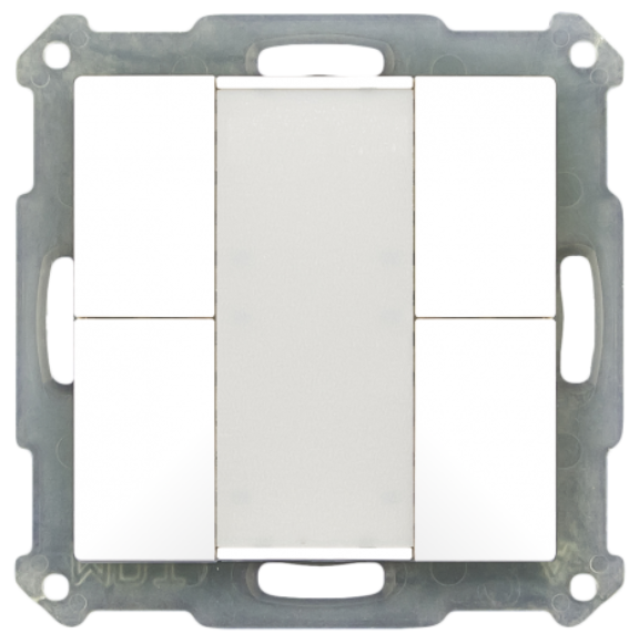 MDT BE-TA5504.G1 BE-TA5504.G1 KNX 55 button, 4 channels, glossy white