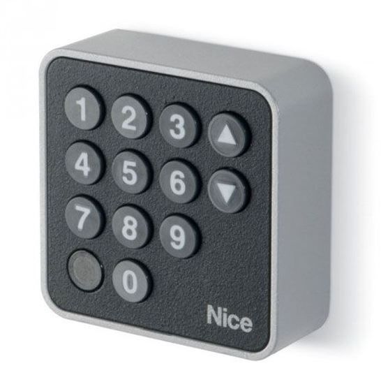 EDSB 12-key digital selector with Nice BlueBUS technology, burglar-proof metal body