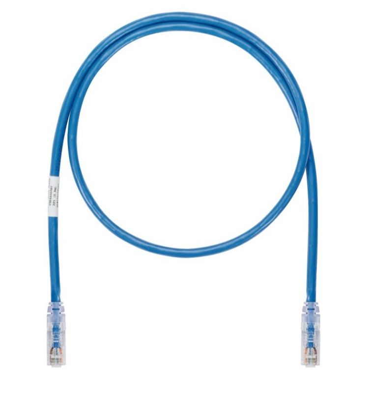 PANDUIT UTP6ASD3MBU Copper Patch Cord- Cat 6A SD- Blue UTP Cable- 3 Meter