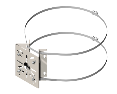 UNISTAB AM2956B supporto telecamera BIANCO palo d. 80÷300mm colla