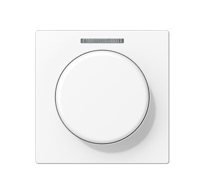 JUNG A1540BFKO5WWM Cover with light outlet for KNX rotary button - matt alpine white