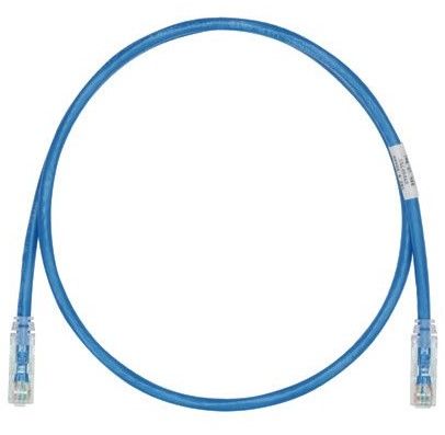 PANDUIT UTPSPL3MBUY Copper Patch Cord- Cat 6- Blue LSZH UTP Cable- 3