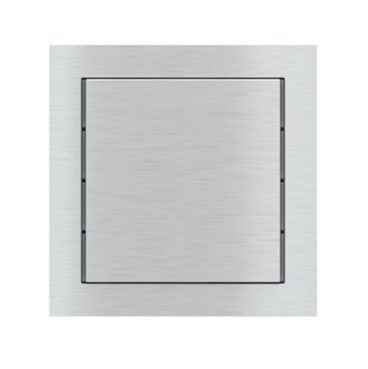 EKINEX EK-T1Q-GB_ Confezione tasto singolo quadrato serie 71 in metallo