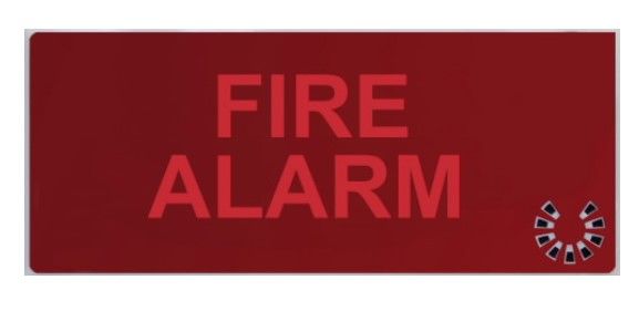 COOPER CSA FIRE CSA08584-3 5955 “FIRE ALARM” WORDING