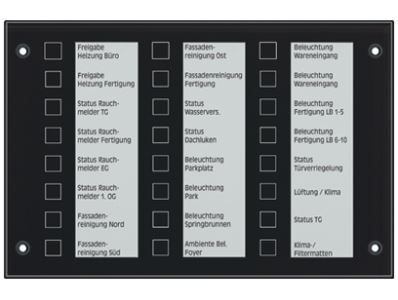 JUNG MBT2424SW Black glass KNX signaling and control panel