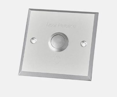 DOMOTIME HL.PBS Built-in aluminum push button 86x86x6- NO-NC 2.5A
