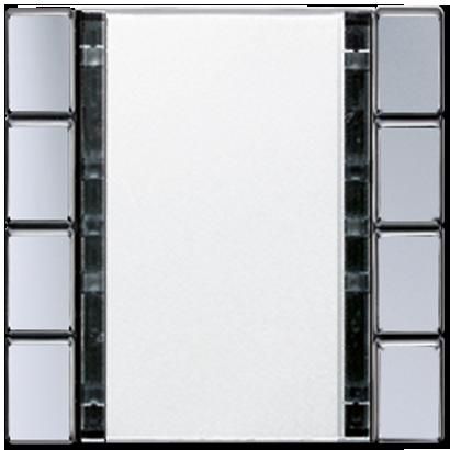 JUNG A2074NABSAL Sensori a tasti 4 canali Standard- per accoppiatore bus KNX 2070U radiotrasmettitore a parete 40FW- alluminio