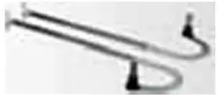 513L Pair of right and left Fadini 513l curved telescopic arms