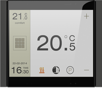 EKINEX EK-FLQ-GAL Flank series square frame - graphite color (plastic)