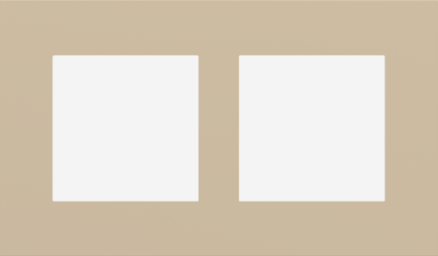 EKINEX EK-S2P-FBL Placca Surface (71 e 20Venti ) rettangolare colore beige luxor