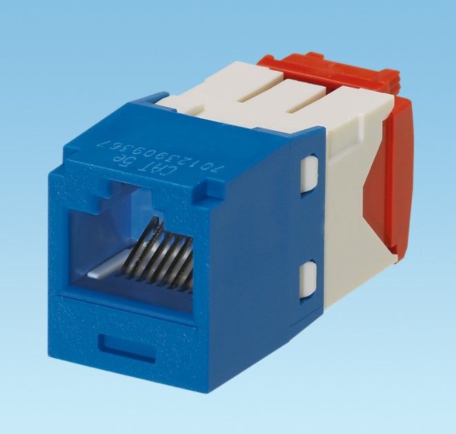 PANDUIT CJ5E88TGBU Mini-Com Module- Cat 5e- UTP- 8 pos 8 wire- Univer