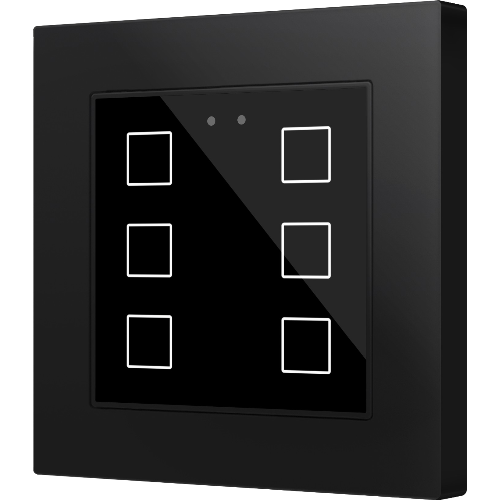 ZENNIO ZVIFR70X6A Flat RGB 70 X6. Pulsante capacitivo in vetro 70x70