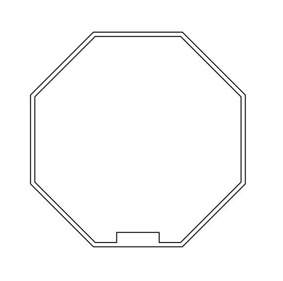 NICE 569.40.00 Ottagonale 40x(0,6÷0,8) ruota + corona