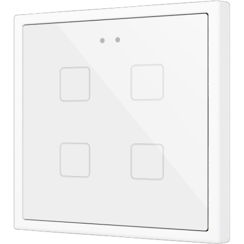 ZENNIO ZVIF70X4W Flat 70 X4. PC-ABS Capacitive push button 70x70 -