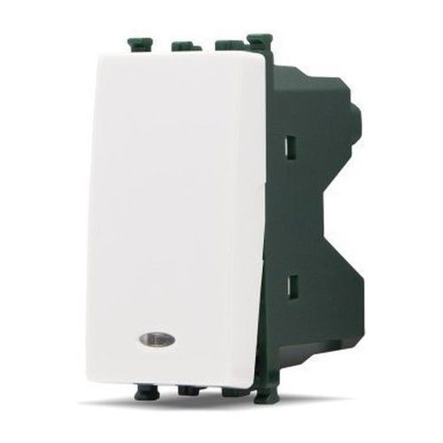 MT DISTRIBUZIONE GEM-F665BI PULSANTE SPIA (10A-250V) GEM BIANCO