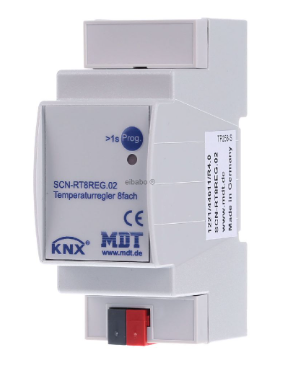 MDT SCN-RT8REG.02 Regolatore di temperatura 8 volte 2TE, REG - Termostato ambiente per sistema bus SCN-RT8REG.02