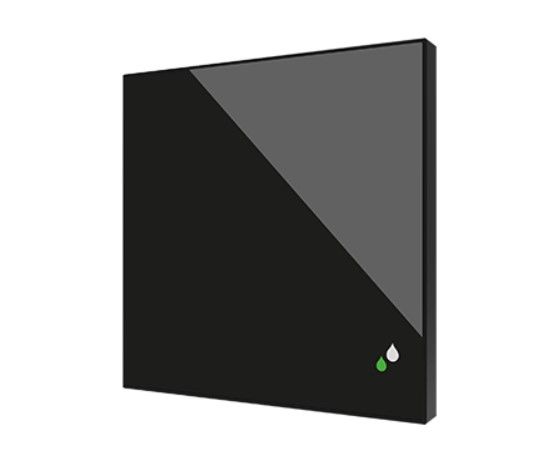 ZENNIO ZS-FSEN-A ZS-FSEN-A Flat Sensato Sensore di umidità e temperatura KNX per montaggio a incasso, nero