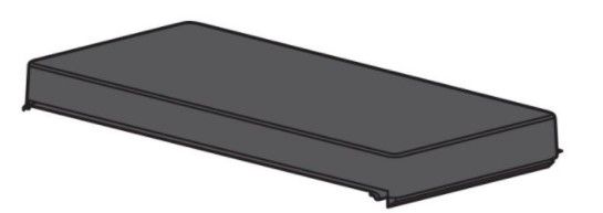 INIM BXS BACK BOXCAP (BL) Copertura per box posteriore rivelatore BXS - colore nero