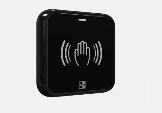 DOMOTIME PBCWB Pulsante d'apertura NO TOUCH, Wireless BLACK IP65