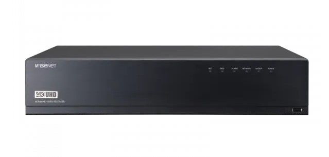 HANWHA XRN-1610SA-2TB 16CH 4K 180Mbps PoE+ NVR - 2TB HDD