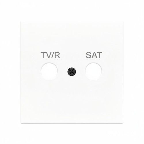 ZENNIO ZS55CTVRSMW ZS55. TV-R/SAT insert cover plate 55x55 mm - Bia