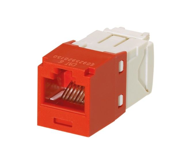 PANDUIT CJ688TGRD Mini-Com Module- Cat 6- UTP- 8 pos 8 wire- Univers