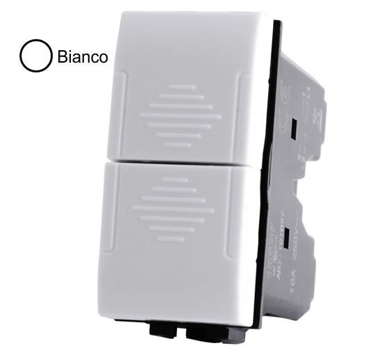 MAPAM 827B Double Button (10A-250V) Art 827B White -