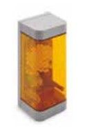 GIBIDI AU02050 DCL100 YELLOW LED light 24 Vdc - ac • IP54 (can be used as a flashing light)