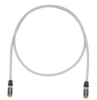 PANDUIT STP6X1MIG Copper Patch Cord- Cat 6A- Intl Gray S/FTP Cable- 1 meter