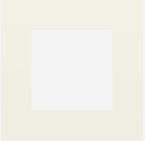EKINEX EK-PQP-GAC Square window plate 45x45 mm - white colour