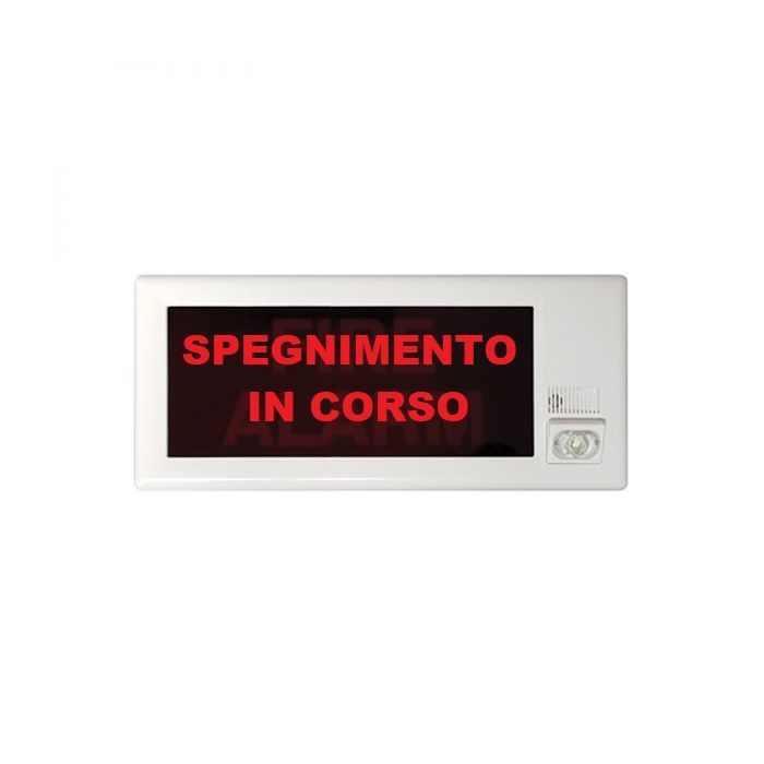 INIM INCENDIO FOP47 Pittogramma "SPEGNIMENTO IN CORSO" per targa ISS02X-ESS02X