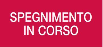 COOPER CSA INCENDIO CSA08663 DICITURA SERIE 50XX "SPEGNIMENTO IN CORSO"